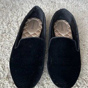 Birdies The Starling Black Velvet Loafers Slipper